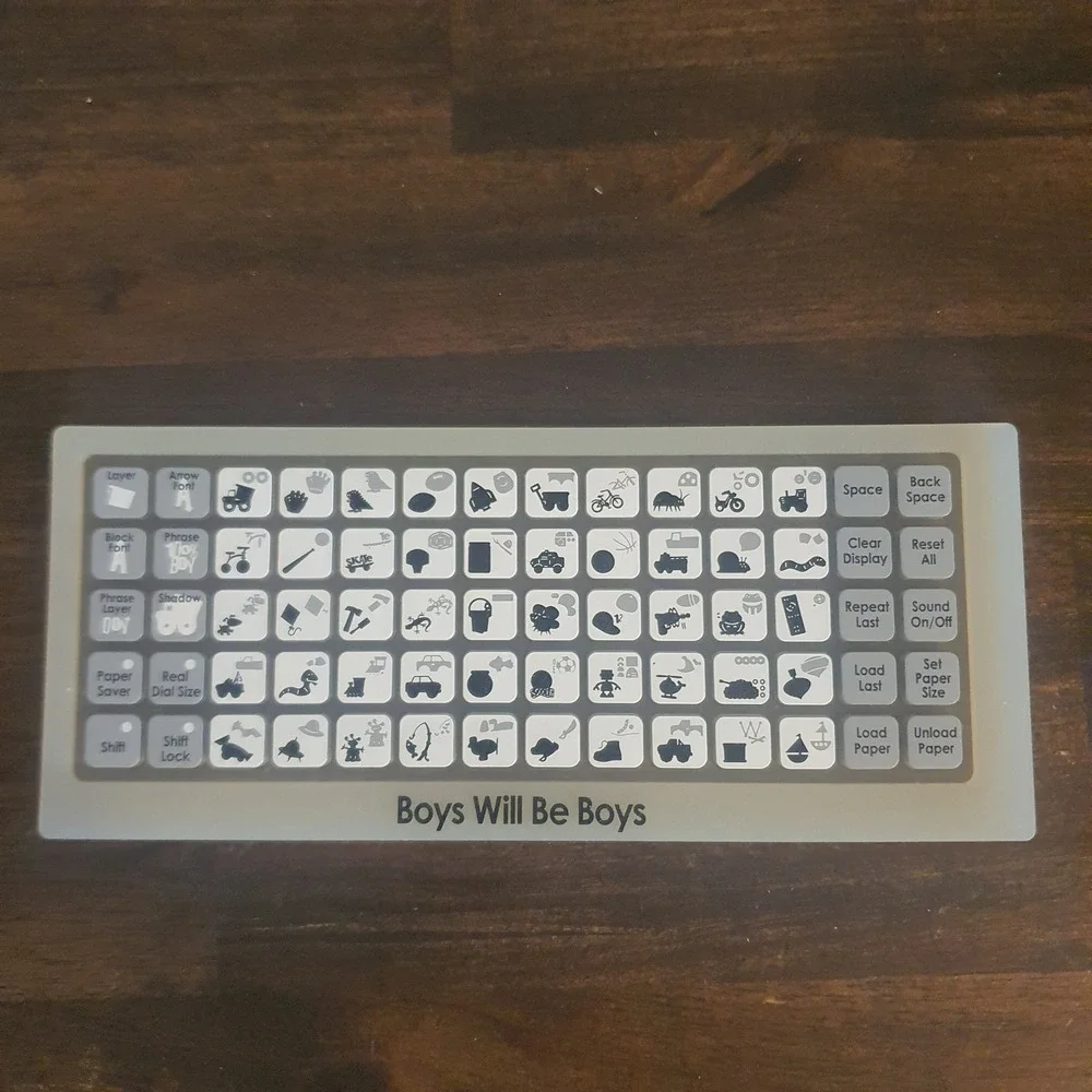 Cricut Boys Will Be Boys Shapes Cartridge Handbook Overlay Scrapbooking Cards‎